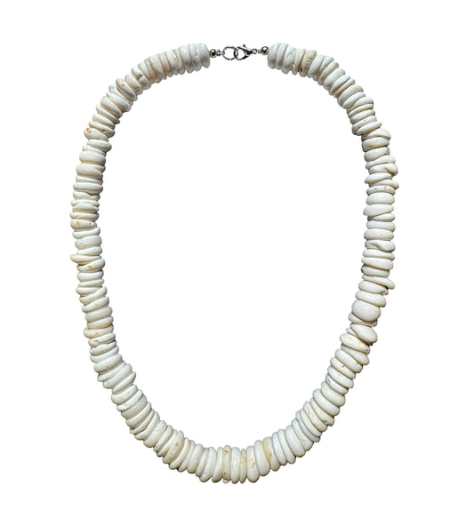 20 inch Genuine Conus Raw Puka Shell Necklace