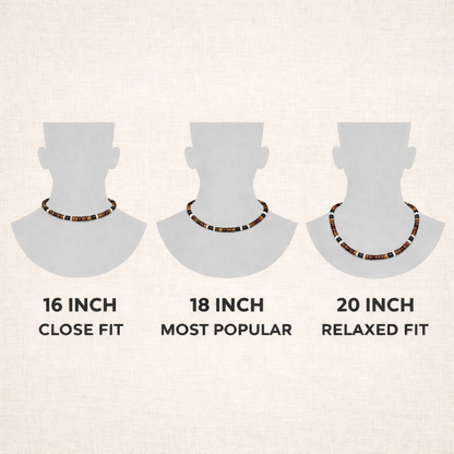 Native Treasure - 8mm Black Coco Bead Necklace
