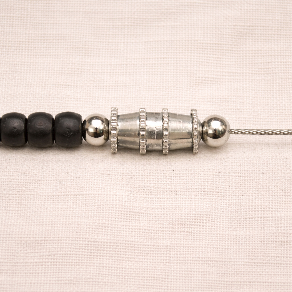 Native Treasure - Black Coco White Puka Shell Necklace