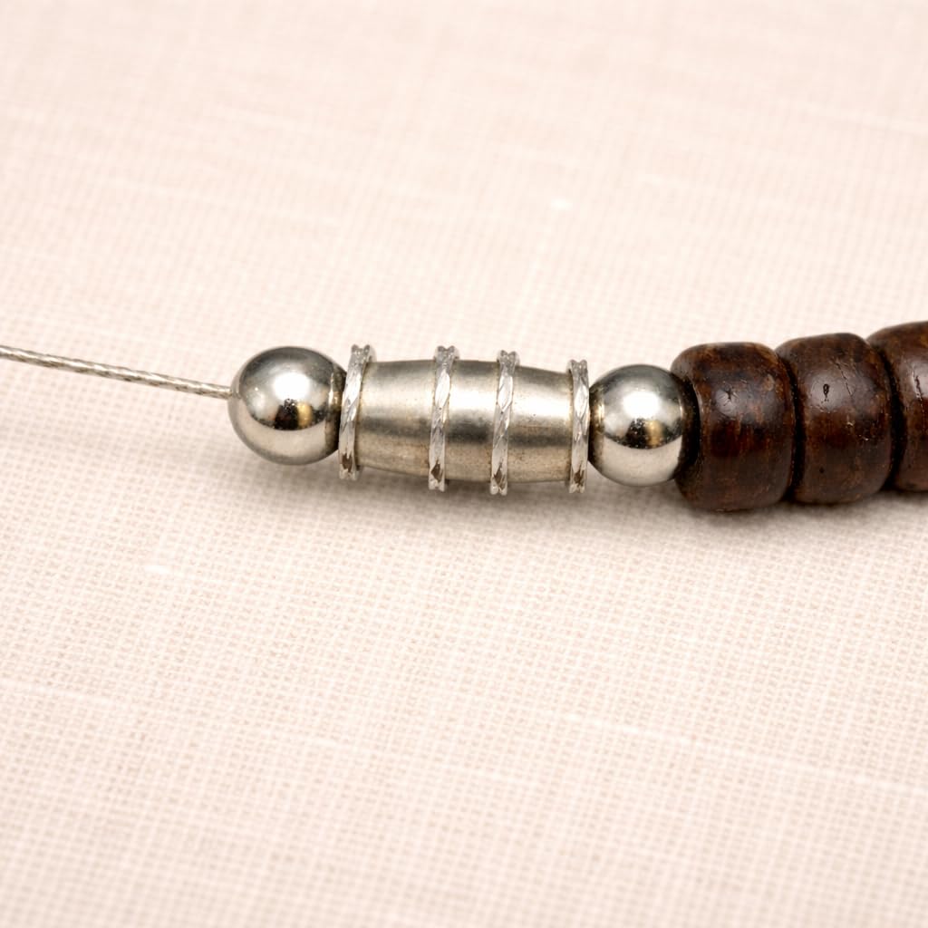 Coconut Bead Necklace for Men and Women, Dark Brown 5mm Island Style Choker, Handmade in the Philippines