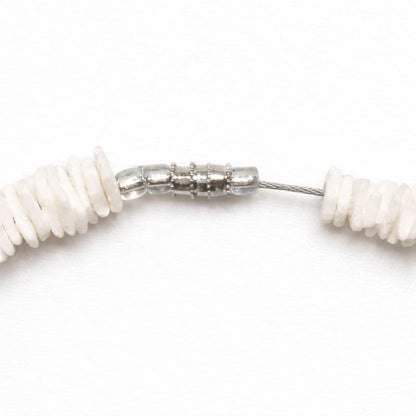 Native Treasure Smooth Puka Style Necklace with Natural Black Accents