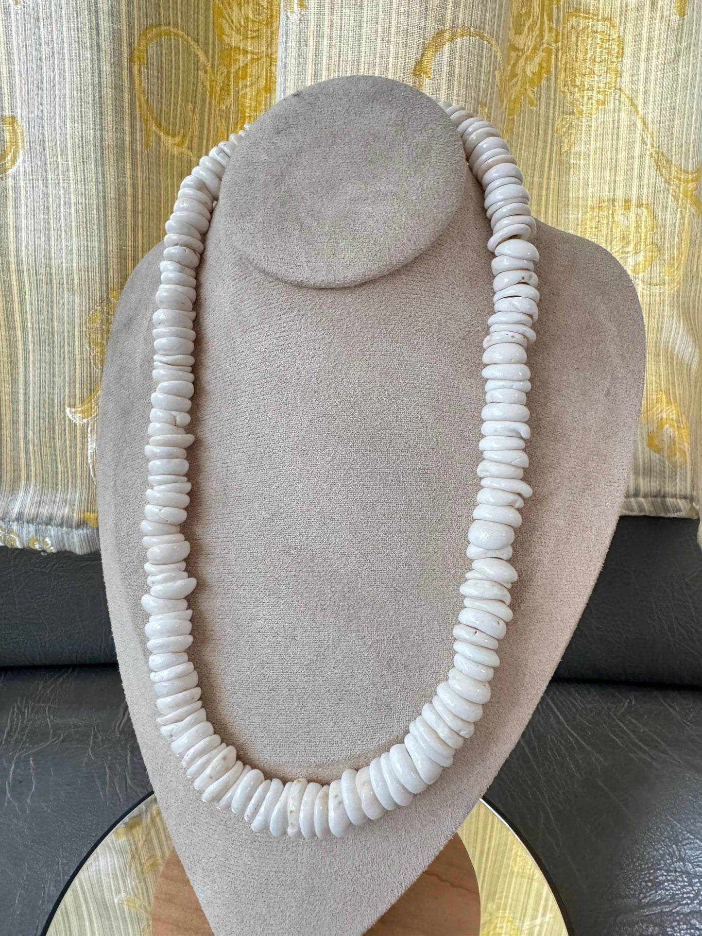 20 inch Genuine Conus Raw Puka Shell Necklace