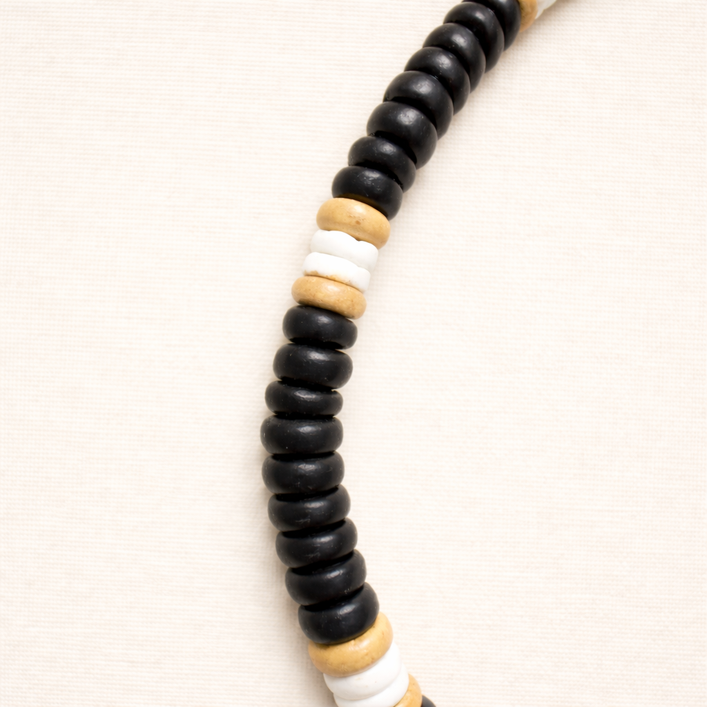 Native Treasure - 8mm Black Coco Bead Necklace