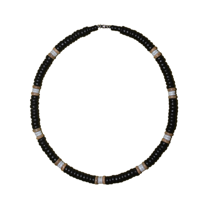 Native Treasure - 8mm Black Coco Bead Necklace
