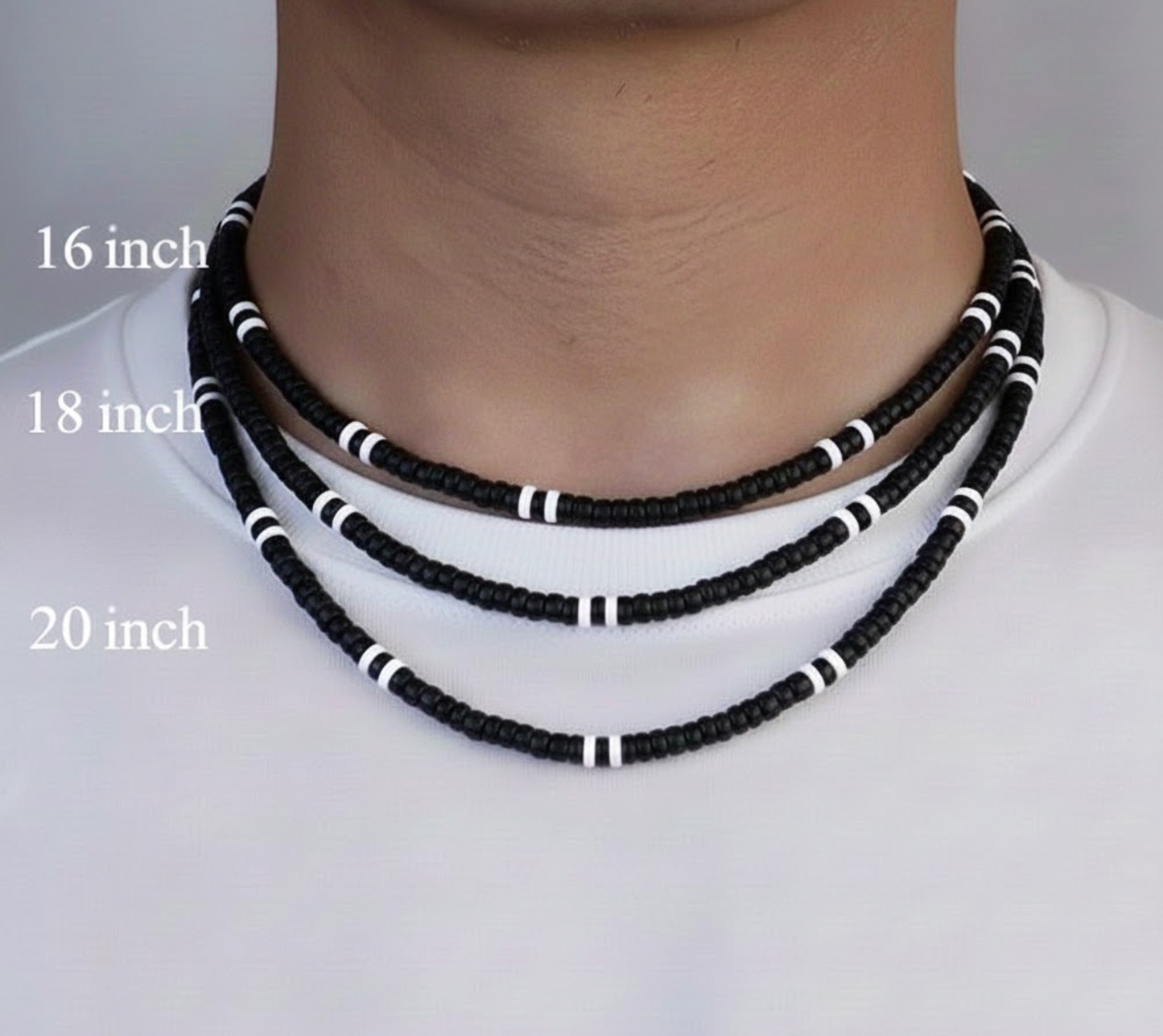 Native Treasure - Black Coco White Puka Shell Necklace