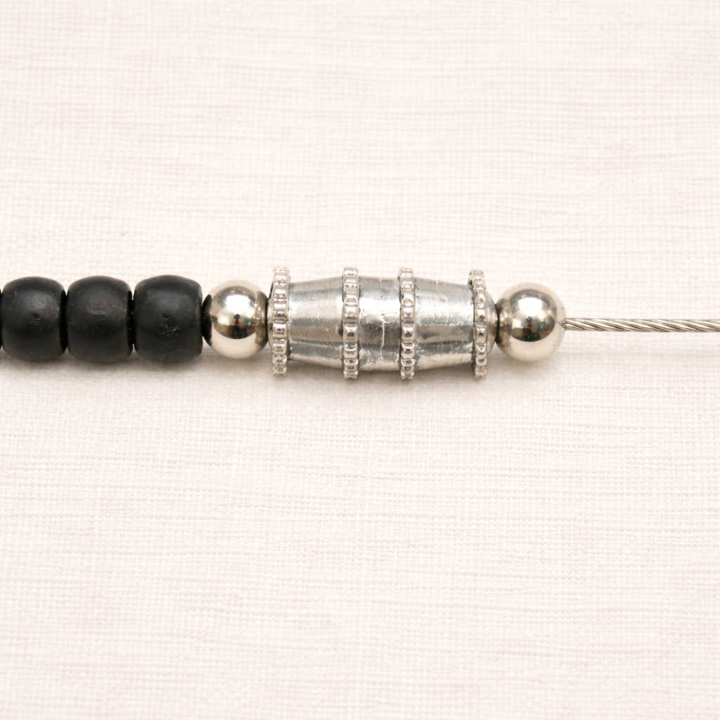 Native Treasure - 8mm Black Coco Bead Necklace