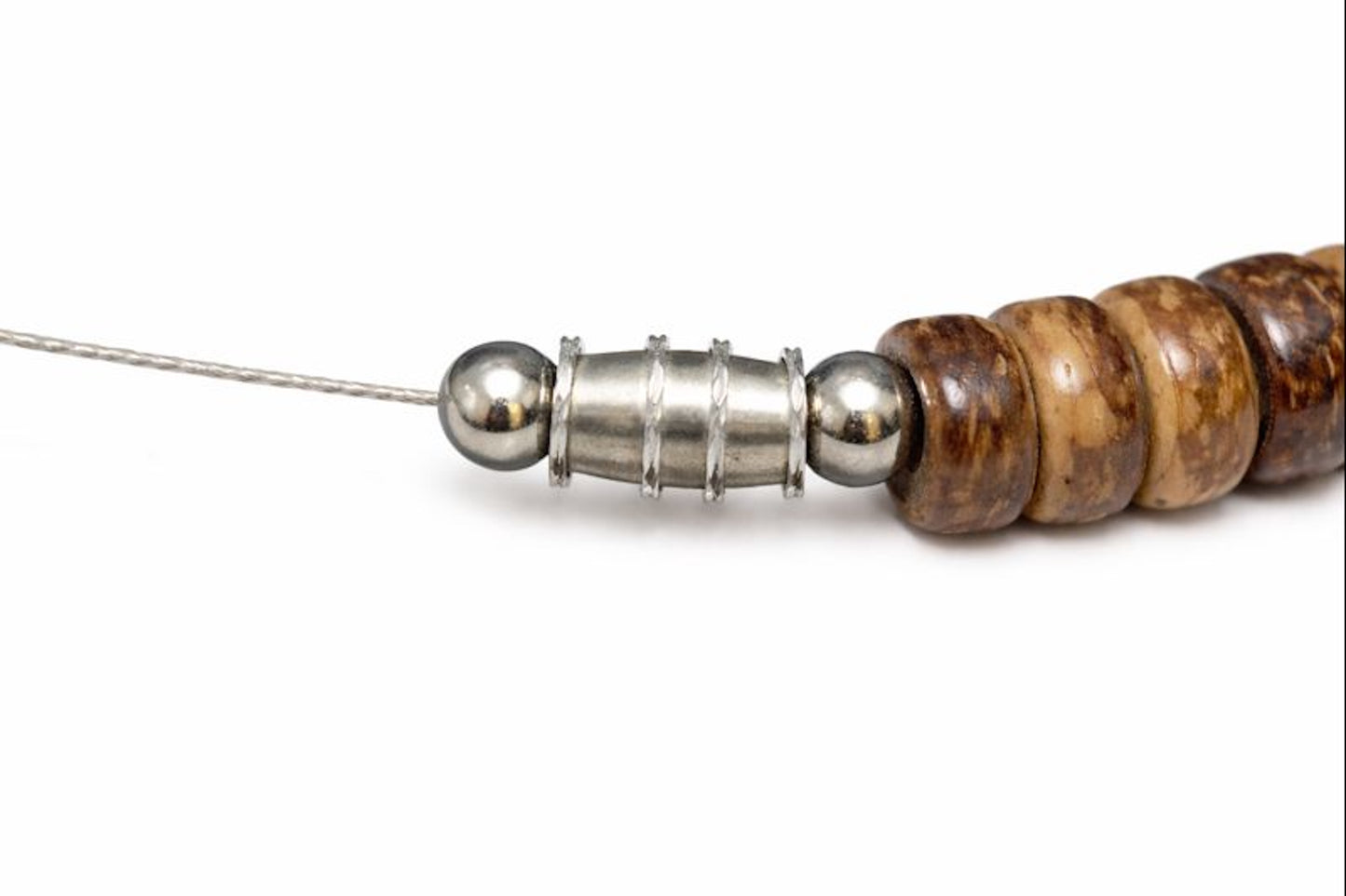 Native Treasure Mixed Brown Coconut Bead Necklace 5mm - Handmade in the Philippines